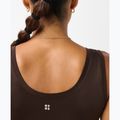 Dámske tričko na jogu Sweaty Betty Seamless Ruched Tank espresso brown 5