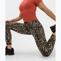 Dámske tréningové legíny Sweaty Betty Power Piping Workout 7/8 brown ink leopard print 7