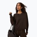 Dámska mikina Sweaty Betty After Class Yoke Crop espresso brown