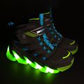 Detská obuv SKECHERS Mega-Surge Flash Breeze black/blue/lime 7