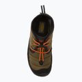 Juniorské topánky KEEN Howser II Chukka WP dark olive/gold flame 5