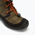 Juniorské topánky KEEN Howser II Chukka WP dark olive/gold flame 7