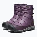 Juniorské snehule KEEN Puffrider WP black plum/daiquiri green 9