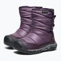 Detské snehule KEEN Puffrider WP black plum/daiquiri green 2