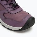 Detské turistické topánky KEEN Skua Mid WP JR black plum/plum perfect 7