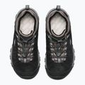 Detské trekové  topánky KEEN Targhee IV Low vodotesné black/steel grey 6