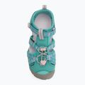 Juniorské sandále KEEN Seacamp II CNX bright aqua/giggle pink 5