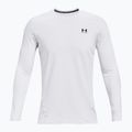 Pánske tréningové tričko longsleeve Under Armour CG Armour Fitted Crew white/black