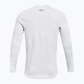 Pánske tréningové tričko longsleeve Under Armour CG Armour Fitted Crew white/black 2