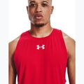 Pánsky basketbalový dres Under Armour Baseline Cotton Tank 61 červený 136191-61-LG 4