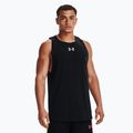 Pánsky basketbalový dres Under Armour Baseline Cotton Tank 3 čierny 136191-3