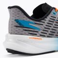 Brooks Hyperion pánska bežecká obuv grey/atomic blue/scarlet 9