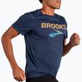 Pánske bežecké tričko Brooks Distance 3.0 blue slate/br logo 3