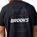 Pánske bežecké tričko Brooks Graphic black/white/slate grey 4