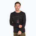 Pánske trekingové tričko s dlhým rukávom Icebreaker Merino 150 Tech Lite Bear Lift black