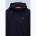 Pánska mikina Napapijri B-Badge Half Zip Hooded blu marine 8