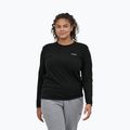 Dámske tričko longsleeve Patagonia P-6 Logo Responsibili-Tee black