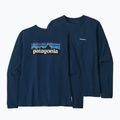 Dámske trekingové tričko Patagonia P-6 Logo Responsibili-Tee LS tidepool blue 7