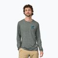 Pánske tričko Patagonia Cap Cool Daily Graphic-Waters trekking longsleeve chasing peaks/sleet green x-dye