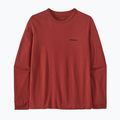 Dámske trekingové tričko Patagonia P-6 Logo Responsibili-Tee LS burl red 5
