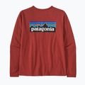 Dámske trekingové tričko Patagonia P-6 Logo Responsibili-Tee LS burl red 6