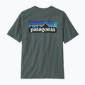 Pánske trekingové tričko Patagonia P-6 Logo Responsibili-Tee nouveau green 4
