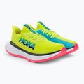 Dámska bežecká obuv HOKA Carbon X 3 evening primrose/scuba blue 4