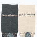 Salomon X Ultra Access Crew 2 páry ebony/rainy day trekkingové ponožky 4