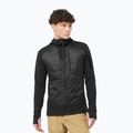 Pánska hybridná bunda Salomon Elixir Hybrid Hoodie Insulated deep black