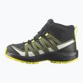 Detská trekkingová obuv Salomon Xa Pro V8 Mid CSWP black/deep lichen green/safety yellow 3