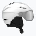 Lyžiarska prilba Salomon Pioneer Visor S2 white/silver