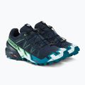 Pánska bežecká obuv Salomon Speedcross 6 carbon/tahitian tide/white 4