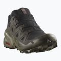 Pánske bežecké topánky Salomon Speedcross 6 GTX black/peat/deep lichen green