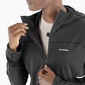 Pánska bežecká mikina Salomon Sense Aero Hybrid Half Zip Hooded deep black 5