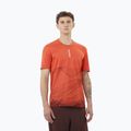 Pánske bežecké tričko Salomon S/Lab Ultra Tee Aop burnt sienna