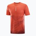 Pánske bežecké tričko Salomon S/Lab Ultra Tee Aop burnt sienna 4