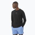Pánske bežecké tričko s dlhým rukávom Salomon SHAKEout Core deep black