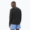 Pánske bežecké tričko s dlhým rukávom Salomon SHAKEout Core deep black 2