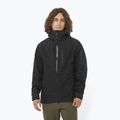 Pánska softshellová bunda Salomon Outline 3l GTX deep black