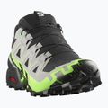 Pánske bežecké topánky Salomon Speedcross 6 GTX black/alloy/green gecko