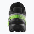 Pánske bežecké topánky Salomon Speedcross 6 GTX black/alloy/green gecko 5