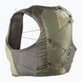 Bežecká vesta Salomon Active Skin 4 Gravel Set wren/deep lichen green/spicy mustard 2