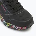 Detská obuv SKECHERS Uno Lite Lovely Luv black/multicolor 7