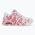 Dámske topánky SKECHERS JGoldcrown Uno Spread The Love white/red/pink 2