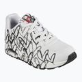 Dámske topánky SKECHERS JGoldcrown Uno Spread The Love white/black/gray 8