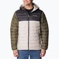 Pánska páperová bunda Columbia Powder Lite Hooded dark stone/shark/stone green 4
