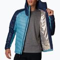 Pánska páperová bunda Columbia Platinum Peak s kapucňou shasta/collegiate navy 5