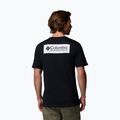 Pánske trekingové tričko Columbia North Cascades black/csc box logo 3
