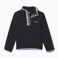 Detská fleecová mikina Columbia Halvetia II Half Snap Fleece black/city grey