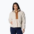 Dámska mikina Columbia Boundless Discovery Sherpa Full Zip II chalk/camel brown